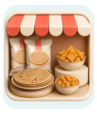 Paratha, Snacks