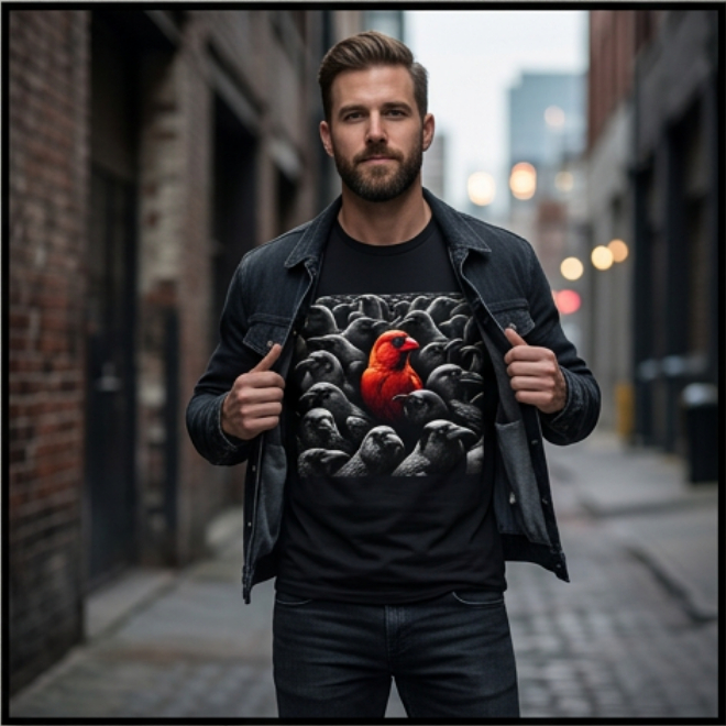 Stand Out | Unisex Heavy Cotton Graphic T-Shirt image