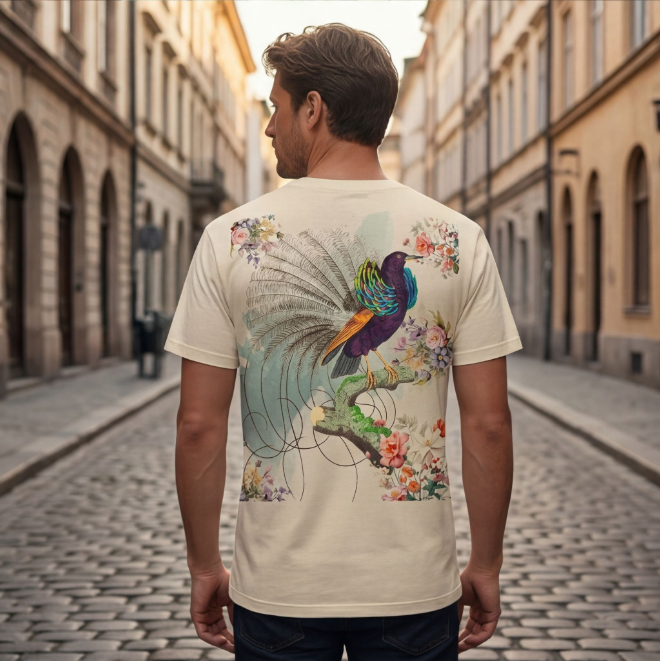 Bloom in Brilliance | Women Heavy Cotton Graphic T-Shirt image