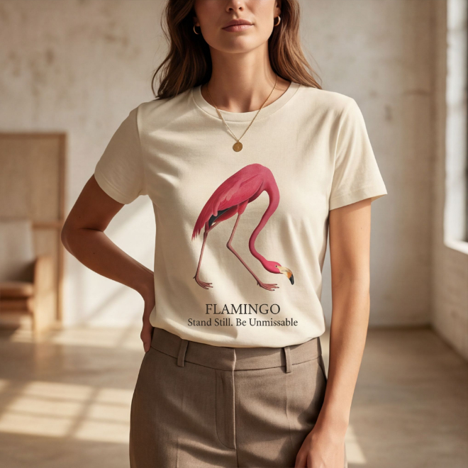 Stand Still Be Unmissable | Women Heavy Cotton Graphic T-Shirt image