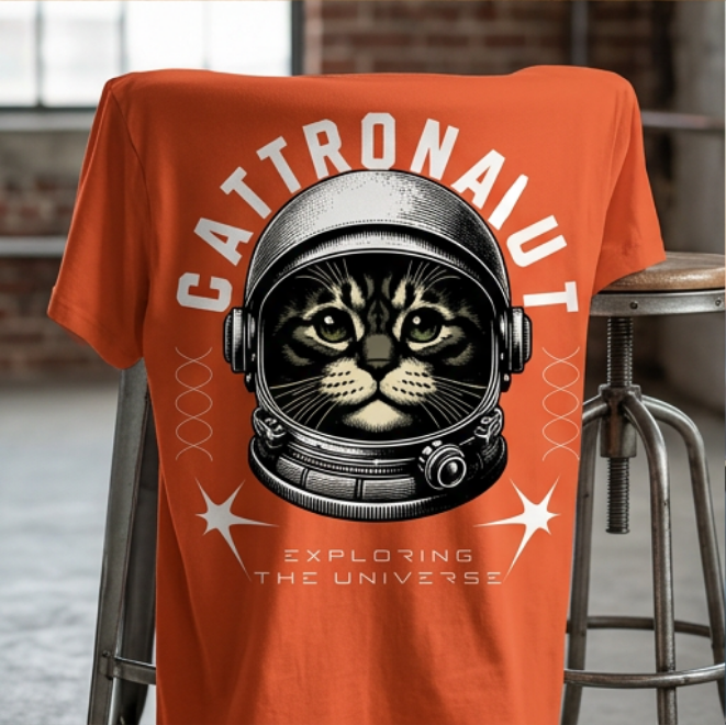 Catronaut | Unisex Heavy Cotton Graphic T-Shirt image
