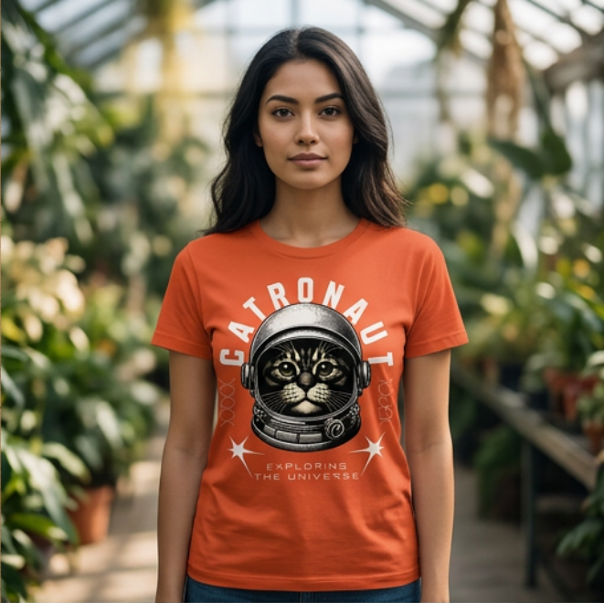 Catronaut | Unisex Heavy Cotton Graphic T-Shirt image