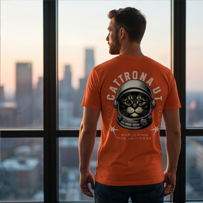 Catronaut | Unisex Heavy Cotton Graphic T-Shirt image