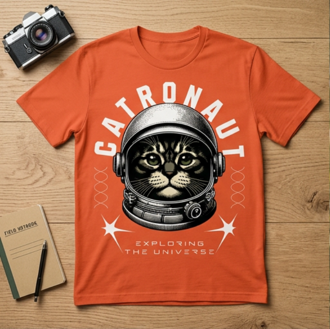 Catronaut | Unisex Heavy Cotton Graphic T-Shirt image