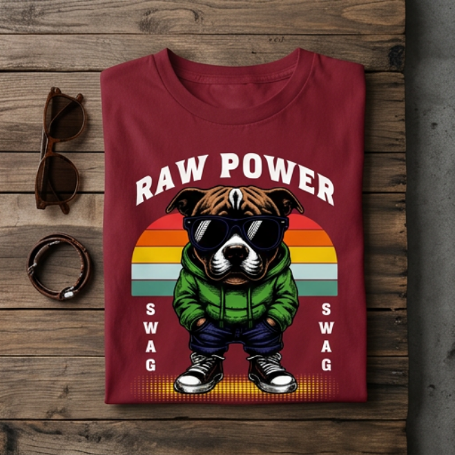 Raw Power | Unisex Maxweight Graphic T-Shirt image
