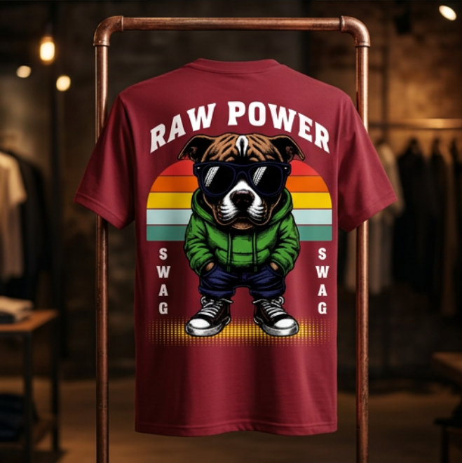 Raw Power | Unisex Maxweight Graphic T-Shirt image