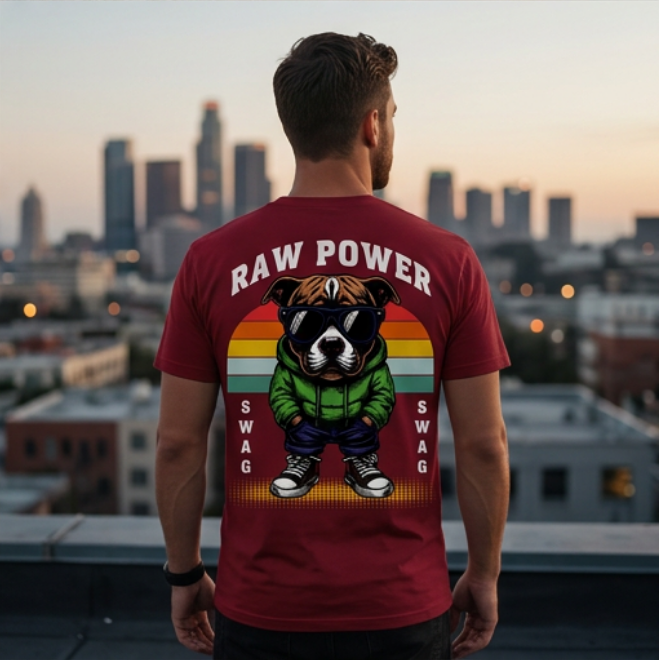 Raw Power | Unisex Maxweight Graphic T-Shirt image