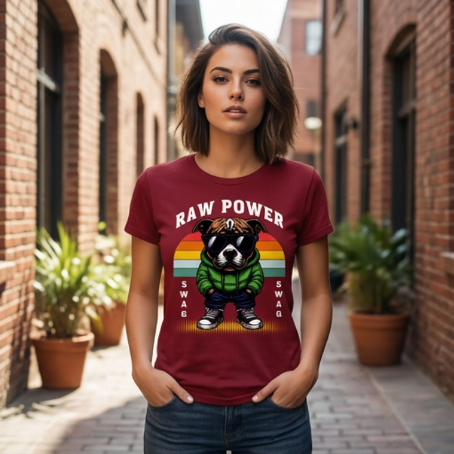 Raw Power | Unisex Maxweight Graphic T-Shirt image