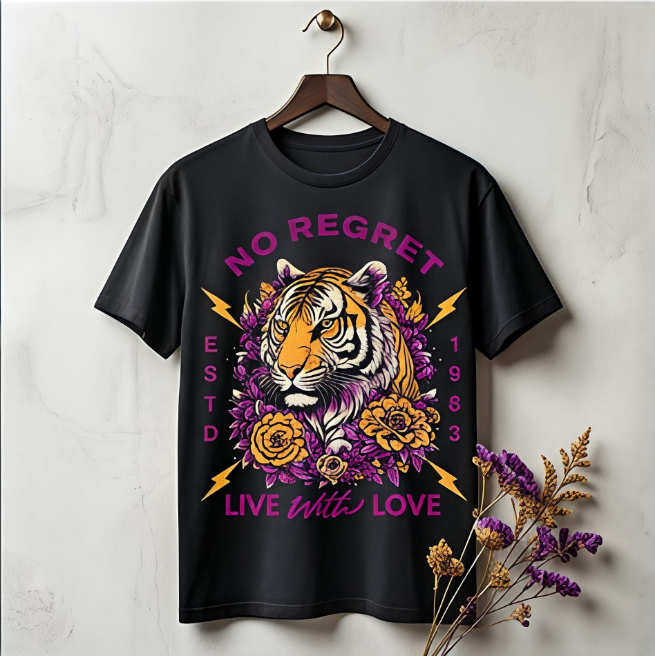 Live with Love | Unisex Maxweight Graphic T-Shirt image