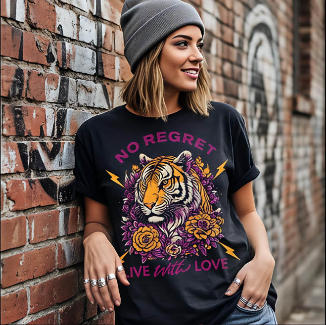 Live with Love | Unisex Maxweight Graphic T-Shirt image
