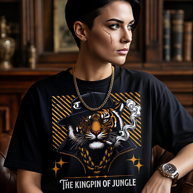 Kingpin of Jungle | Unisex Maxweight Graphic T-Shirt image