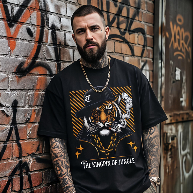 Kingpin of Jungle | Unisex Maxweight Graphic T-Shirt image