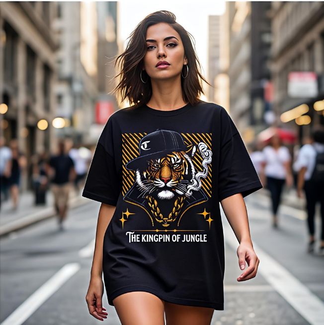 Kingpin of Jungle | Unisex Maxweight Graphic T-Shirt image
