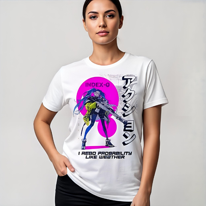 Index-0: Probability Reader | Unisex Heavy Cotton Graphic T-Shirt image