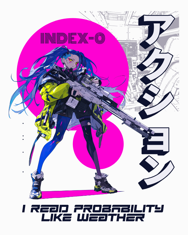 Index-0: Probability Reader | Unisex Heavy Cotton Graphic T-Shirt