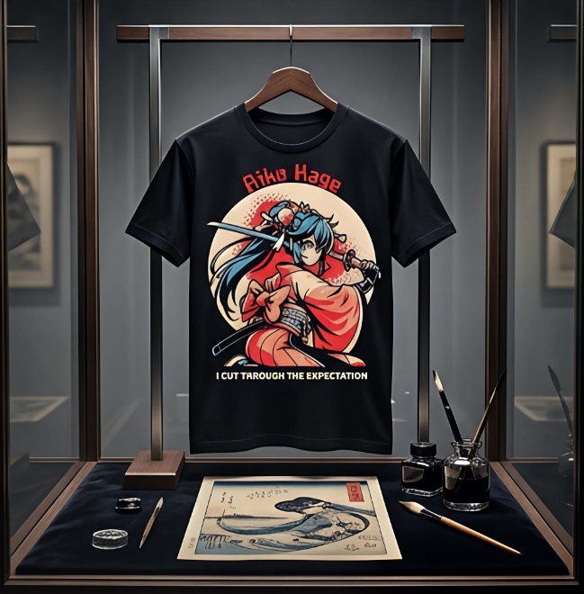 Aiko Kage: Expectation Cutter | Unisex Heavy Cotton Graphic T-Shirt image