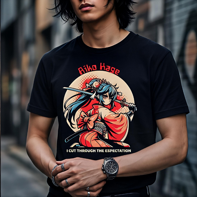 Aiko Kage: Expectation Cutter | Unisex Heavy Cotton Graphic T-Shirt image