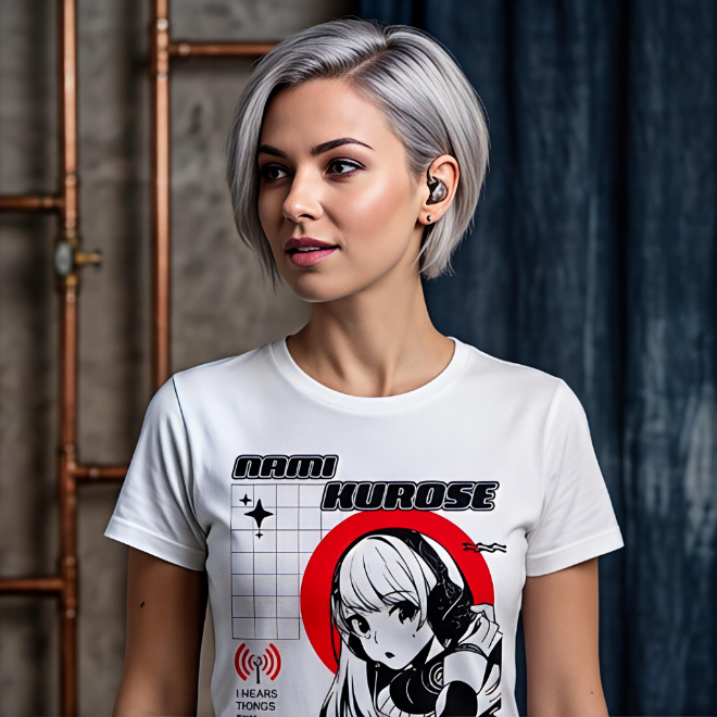 Nami kurose: Echo Hearer | Unisex Heavy Cotton Graphic T-Shirt image