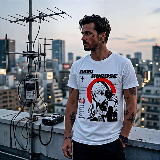Nami kurose: Echo Hearer | Unisex Heavy Cotton Graphic T-Shirt image