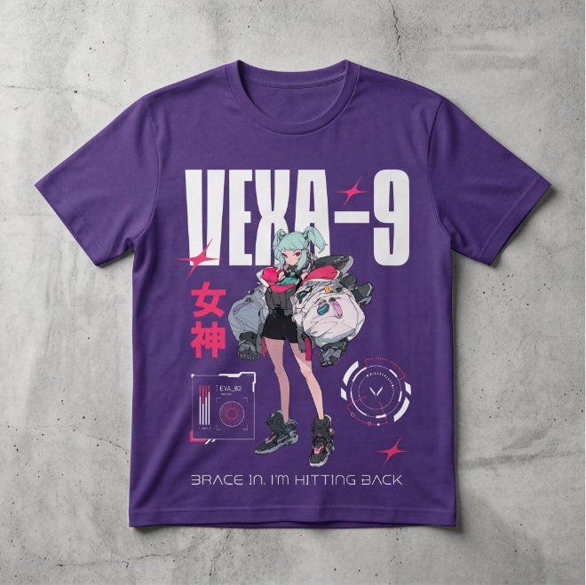 Vexa-9: Counterstriker | Unisex Heavy Cotton Graphic T-Shirt image