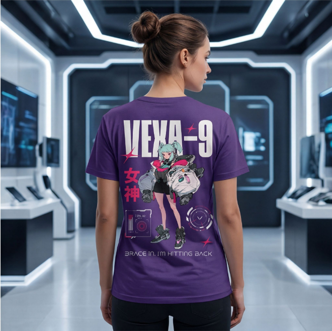 Vexa-9: Counterstriker | Unisex Heavy Cotton Graphic T-Shirt image