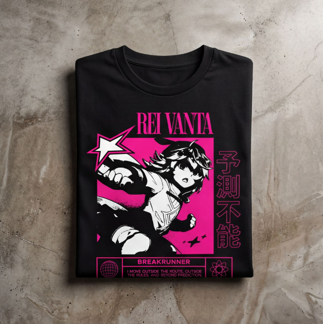 Rei Vanta: Route Breaker | Unisex Heavy Cotton Graphic T-Shirt image