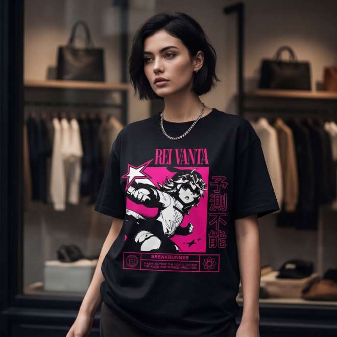 Rei Vanta: Route Breaker | Unisex Heavy Cotton Graphic T-Shirt image