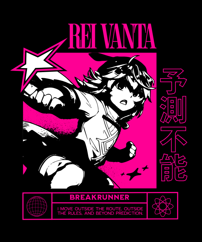 Rei Vanta: Route Breaker | Unisex Heavy Cotton Graphic T-Shirt