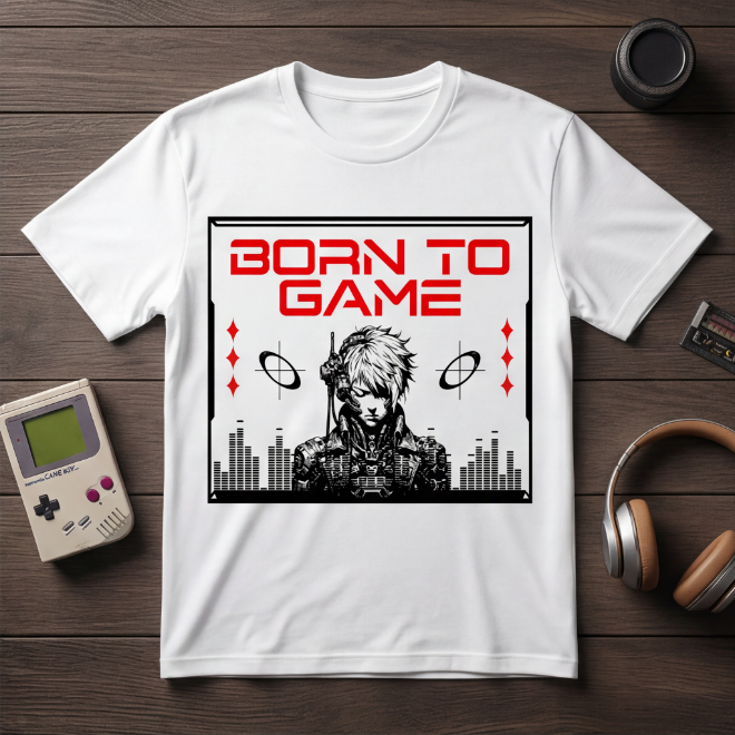 Gameborn Warrior: Meta-Breaker | Unisex Heavy Cotton Graphic T-Shirt image