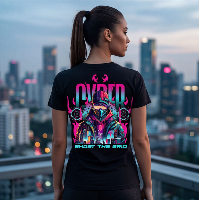 Cybershade: Signal-Breaker | Unisex Heavy Cotton Graphic T-Shirt image