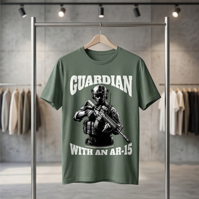 Guardian: Line-Holder | Unisex Heavy Cotton Graphic T-Shirt image