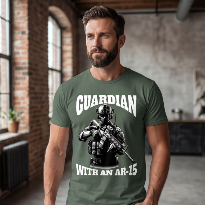 Guardian: Line-Holder | Unisex Heavy Cotton Graphic T-Shirt image