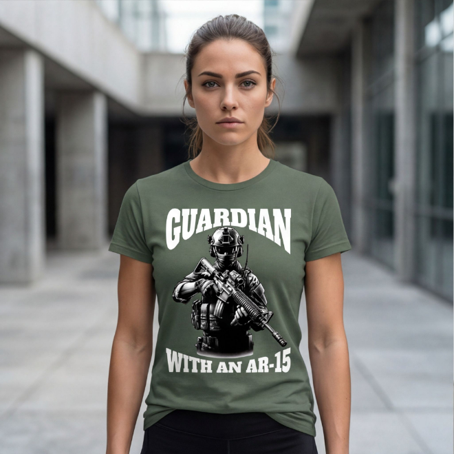 Guardian: Line-Holder | Unisex Heavy Cotton Graphic T-Shirt image