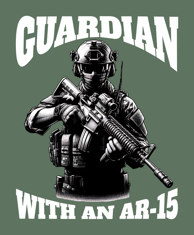 Guardian: Line-Holder | Unisex Heavy Cotton Graphic T-Shirt