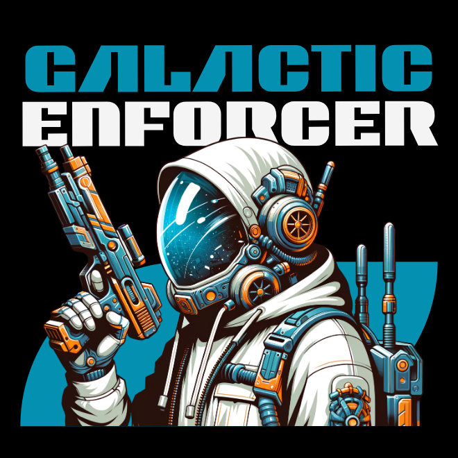Galactic: Order-Enforcer | Unisex Heavy Cotton Graphic T-Shirt