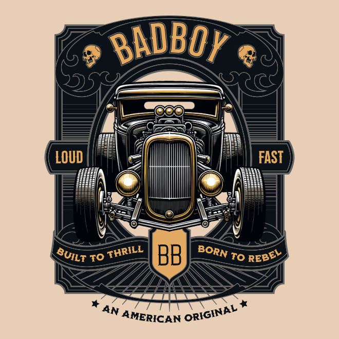 Badboy-Built To Thrill | Unisex Heavy Cotton Graphic T-Shirt