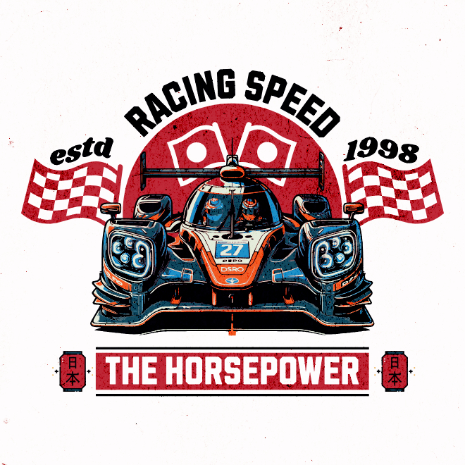 Racing Horsepower | Unisex Heavy Cotton Graphic T-Shirt