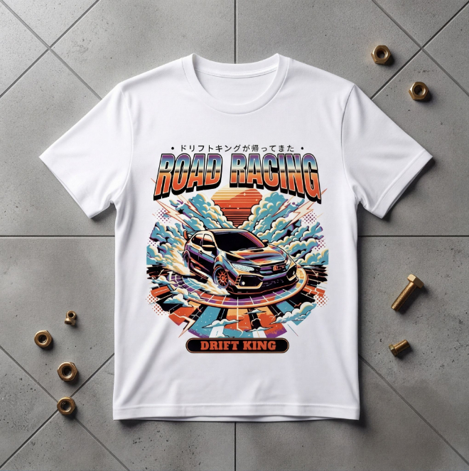 Road Racing Legend | Unisex Heavy Cotton Graphic T-Shirt image