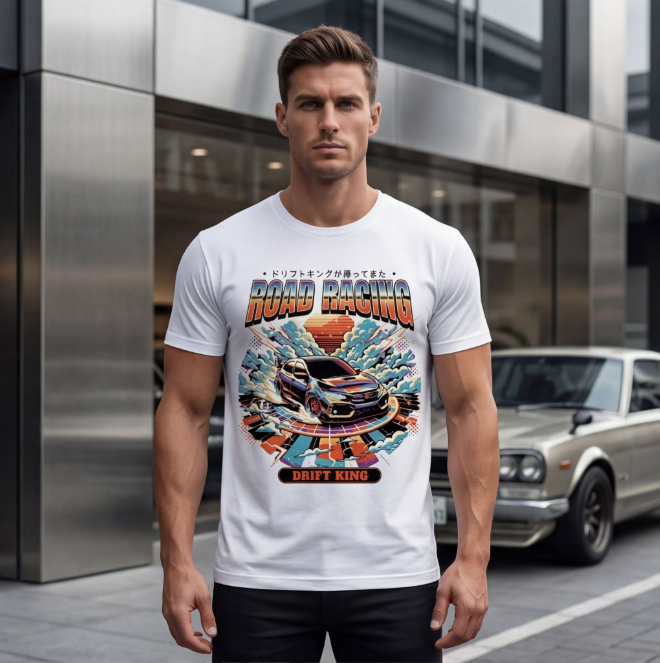 Road Racing Legend | Unisex Heavy Cotton Graphic T-Shirt image