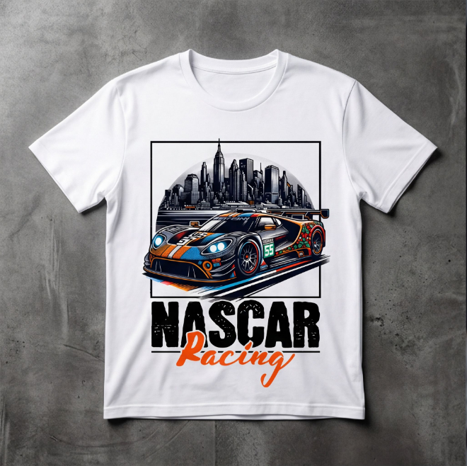 Nascar Racing | Unisex Heavy Cotton Graphic T-Shirt image