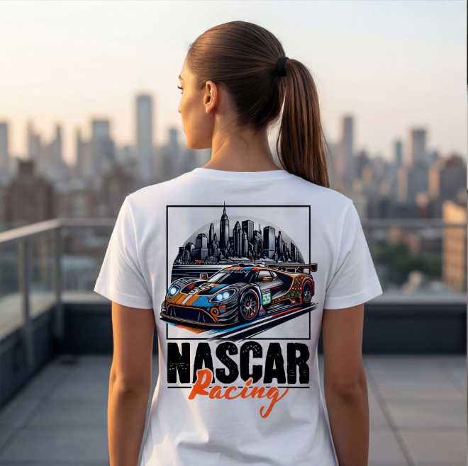 Nascar Racing | Unisex Heavy Cotton Graphic T-Shirt image