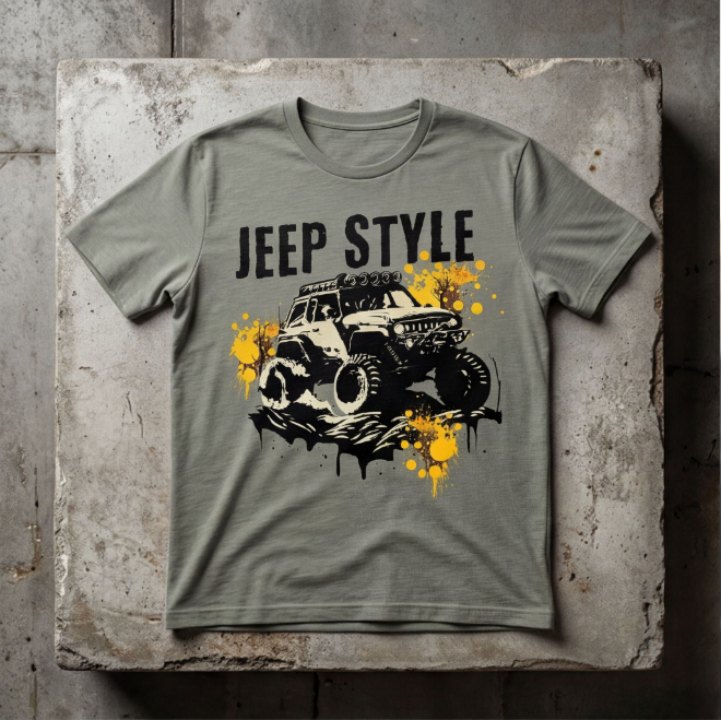 Jeep Style | Unisex Heavy Cotton Graphic T-Shirt image