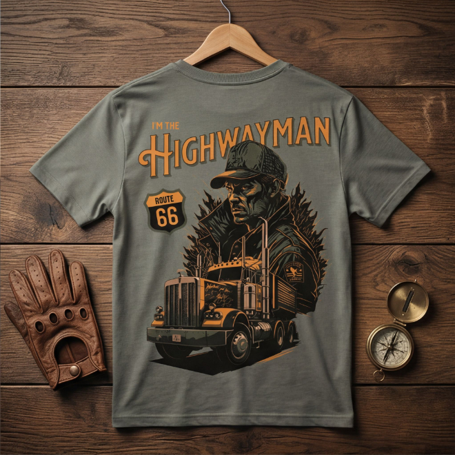 I am the Highwayman | Unisex Heavy Cotton Graphic T-Shirt image