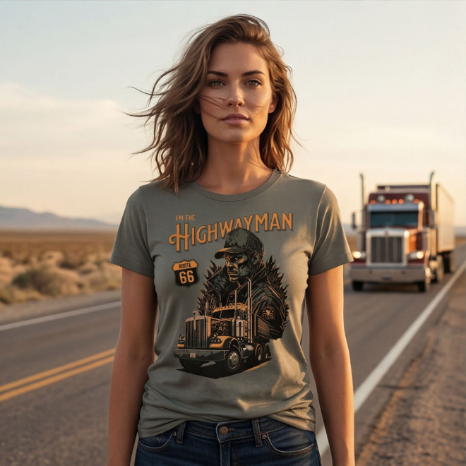 I am the Highwayman | Unisex Heavy Cotton Graphic T-Shirt image