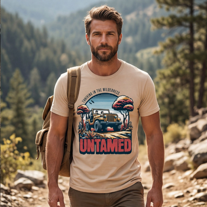 Untamed Wilderness | Unisex Heavy Cotton Graphic T-Shirt image