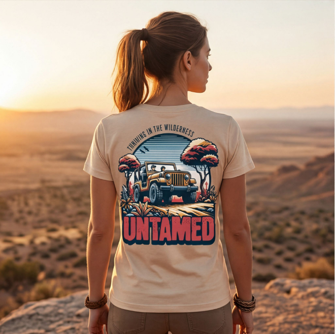 Untamed Wilderness | Unisex Heavy Cotton Graphic T-Shirt image