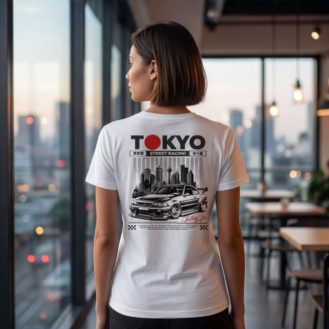 Tokyo Street Racing | Unisex Heavy Cotton Graphic T-Shirt image