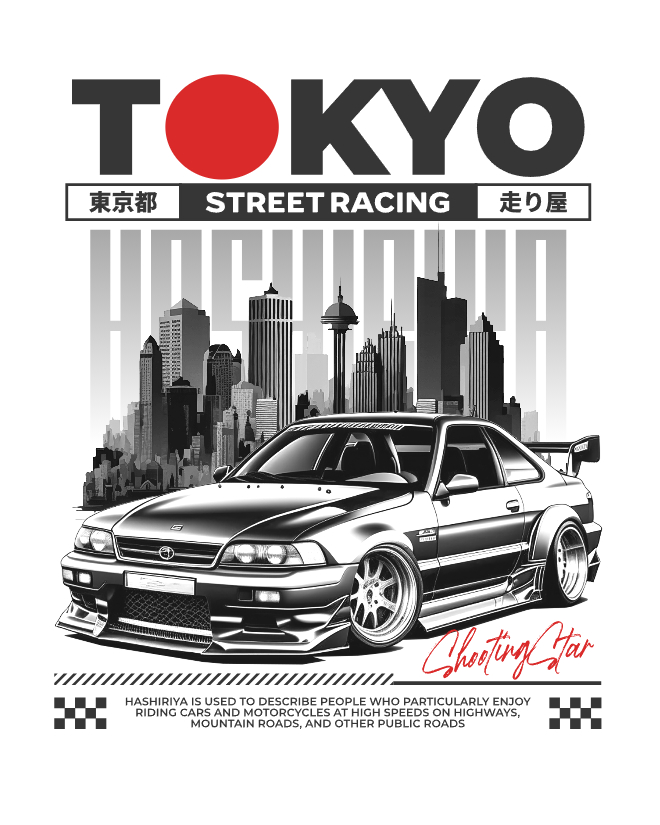 Tokyo Street Racing | Unisex Heavy Cotton Graphic T-Shirt