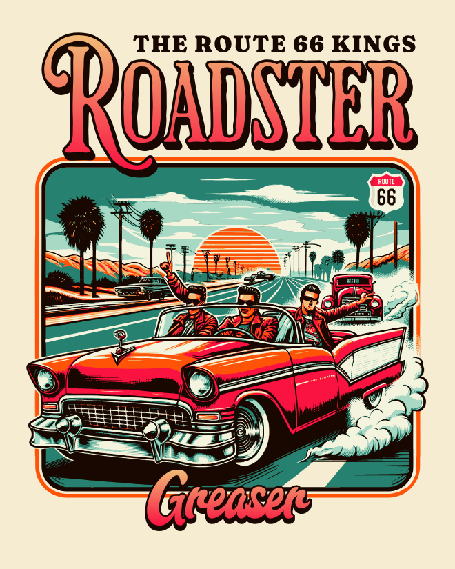 Roadster Greaser | Unisex Heavy Cotton Graphic T-Shirt