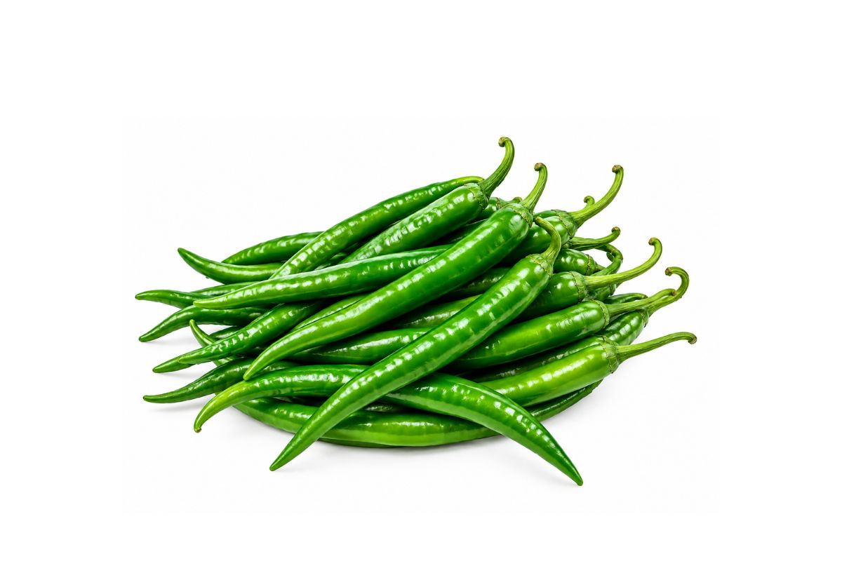 Fresh Green Long Chillies